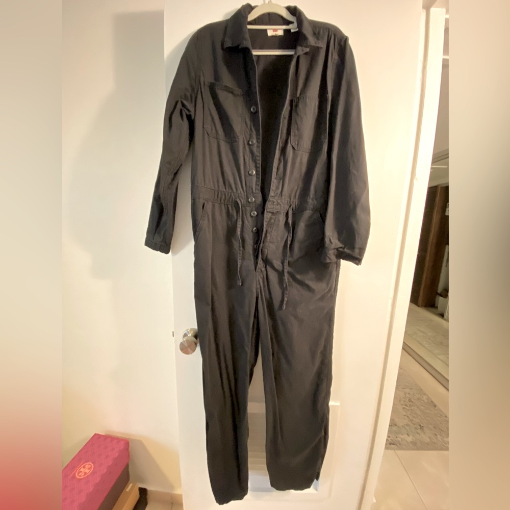 Classic Black Levis Coveralls XL - Denim